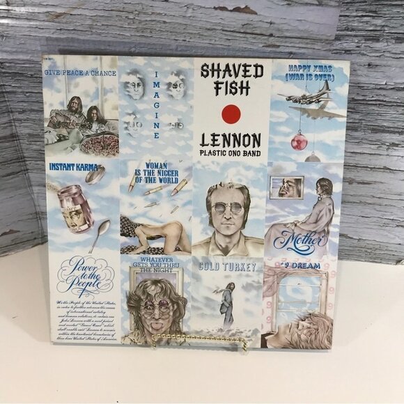 SHAVED Fish John Lennon Ono Music 1975 Vinyl Record Vintage Tested - Picture 4 of 5